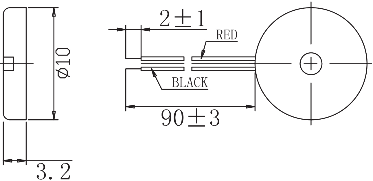 זמזם פיאזו לאלקטרוניקה PRO SIGNAL ABT-459-RC